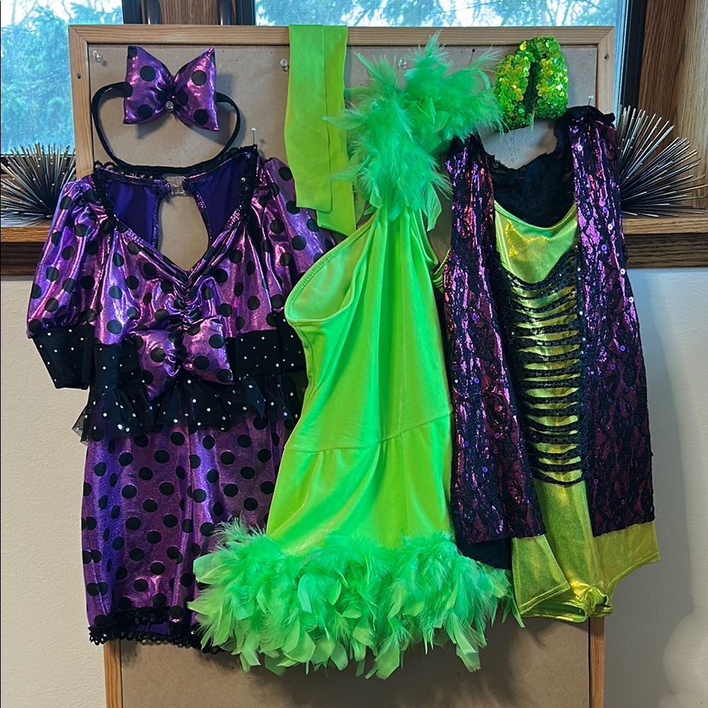 Kids' Purple and Green Costume Set
